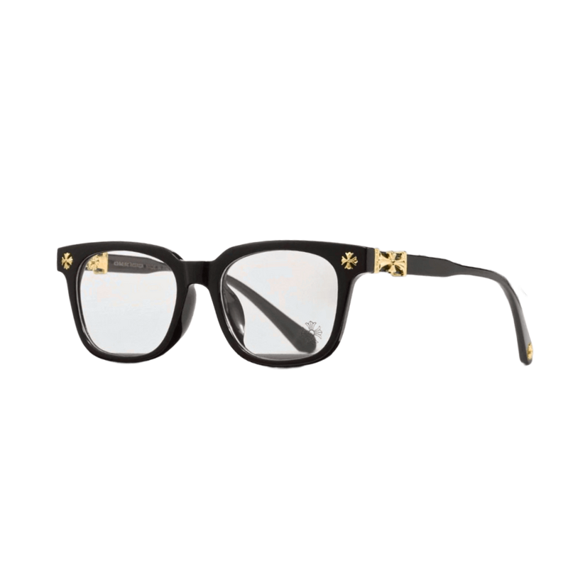 Óculos Chrome Hearts Black Gold