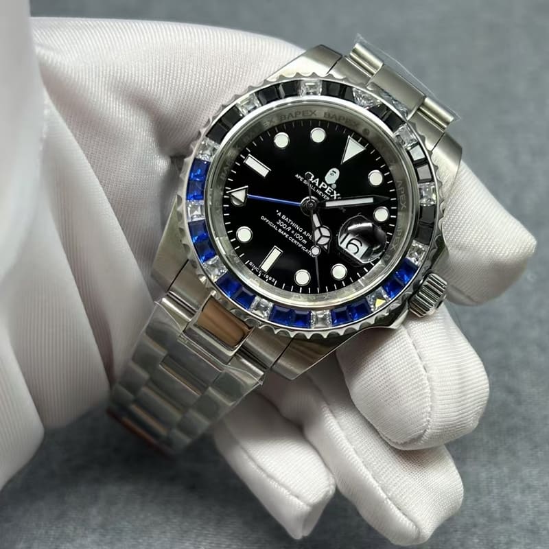 Relógio A Bathing Ape Bapex Type 2 Crystal Stone
