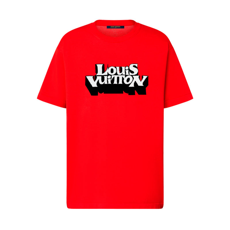 LOUIS VUITTON ルイ・ヴィトン Tシャツ 赤 XL Camiseta Louis Vuitton Graphic Short-Sleeved