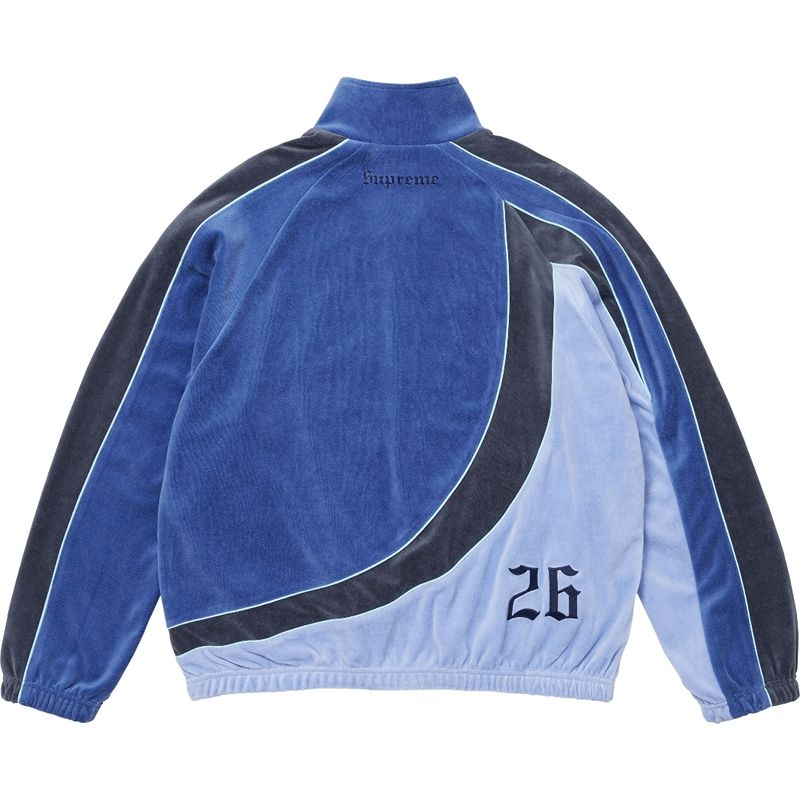 Conjunto Supreme x Umbro Velour Track Blue