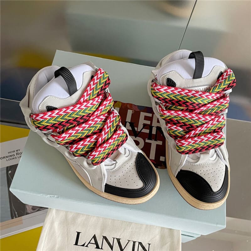 Lanvin Curb Leather White Ivory