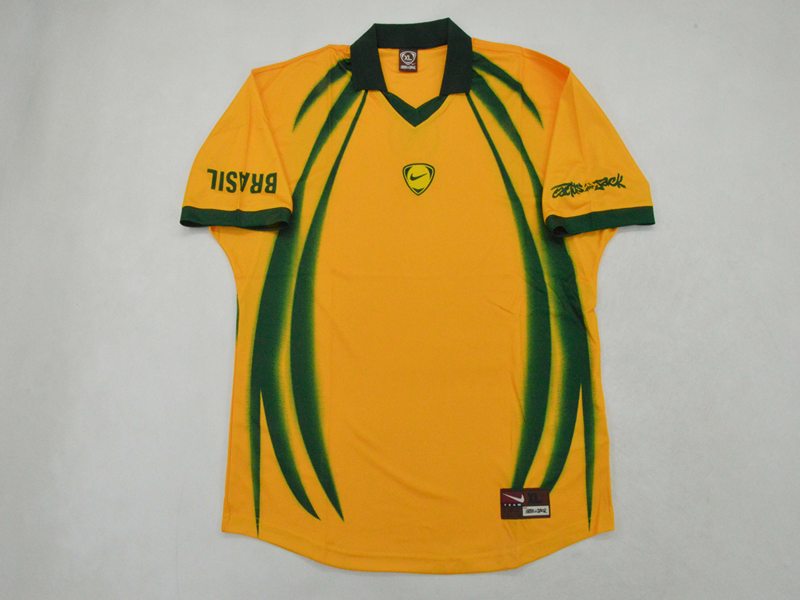 Camiseta Cactus Jack x Nike Brasil Total 90 Retro Jersey Yellow