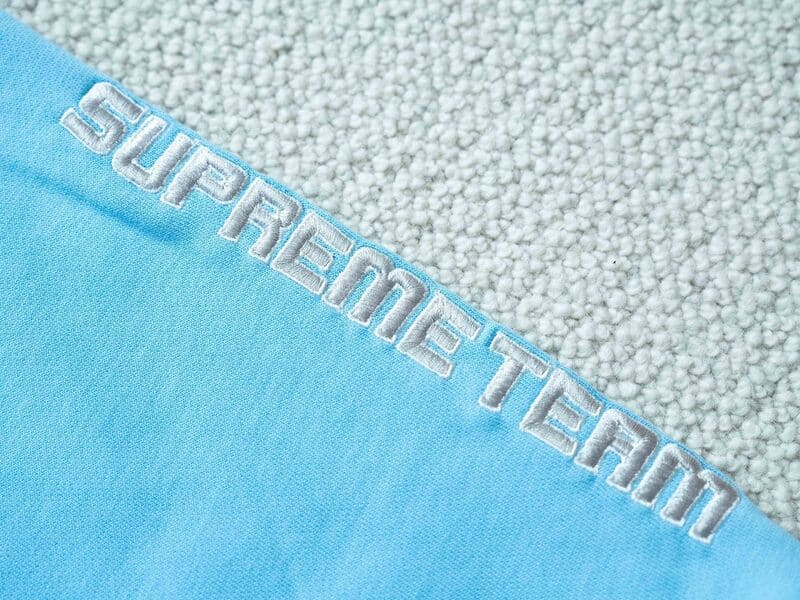 Moletom Supreme Football Zip Up Hooded Light Blue