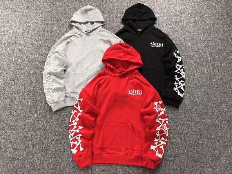 Moletom Amiri Bones Stacked Preto