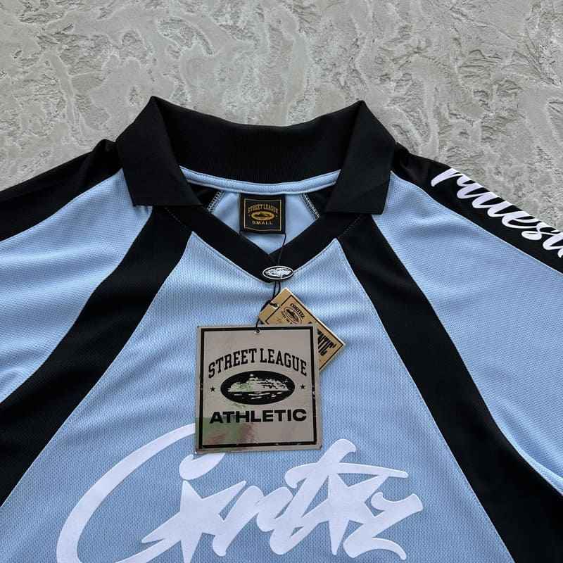 Camiseta Corteiz Alcatraz Football Azul