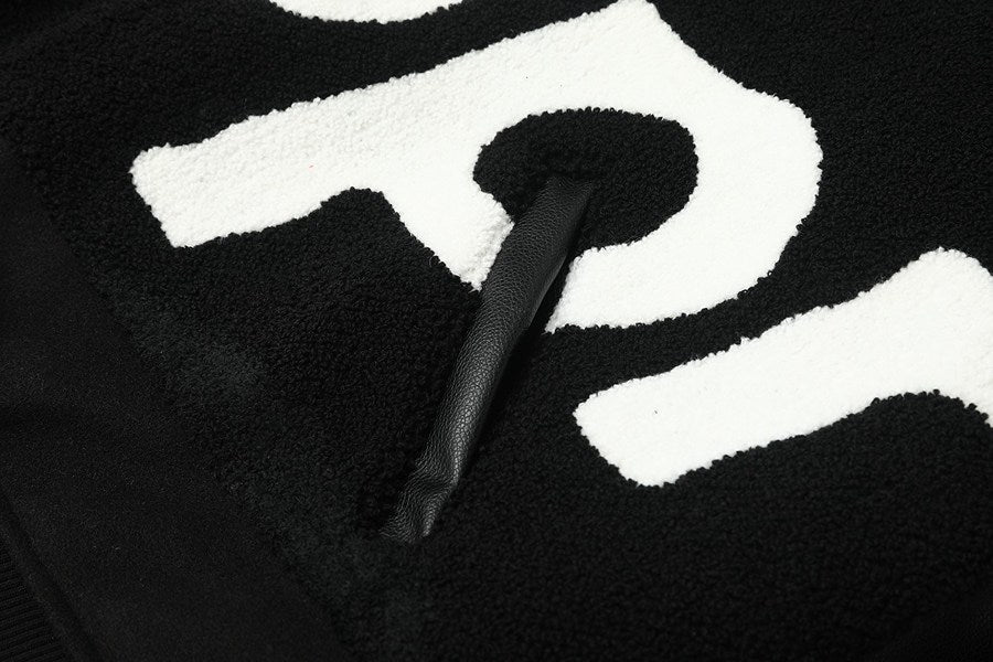 Jaqueta Supreme Big Logo Chenille Varsity Black