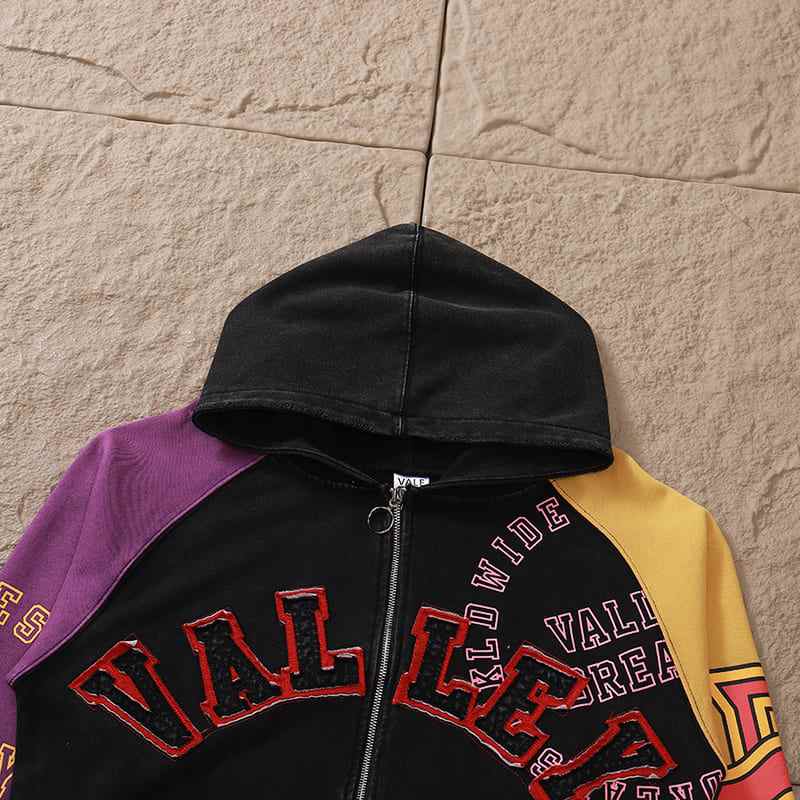 Moletom Vale Forever Crest Zip Purple/Yellow