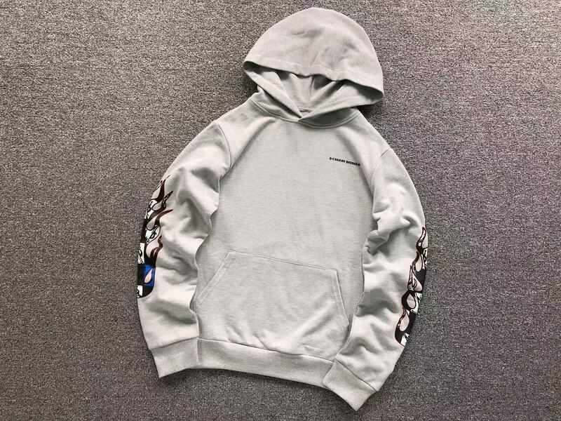 Moletom Chrome Hearts x Matty Boy Flames Cinza