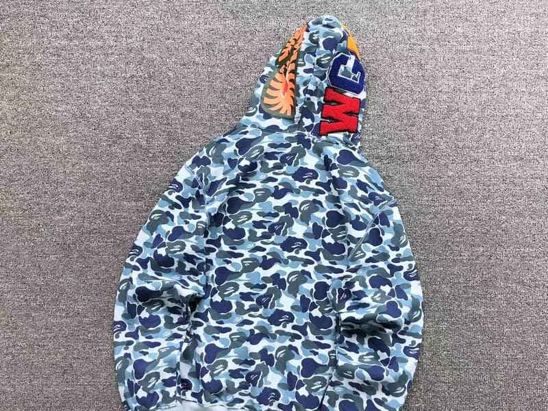 Moletom Bape Shark ABC Camo Azul