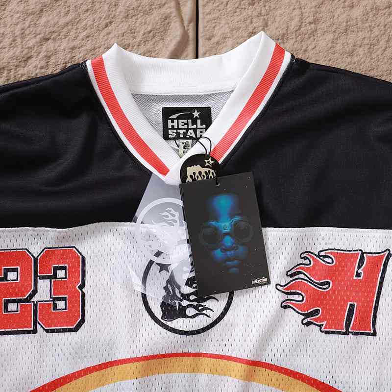 Camisa Hellstar Jersey Long White/Red