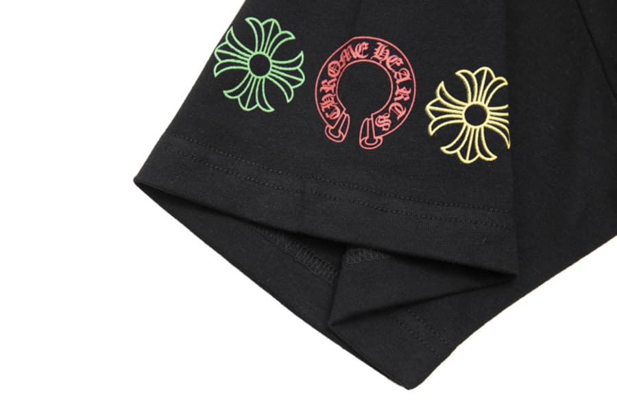 Camiseta Chrome Hearts Cross Colour Preta