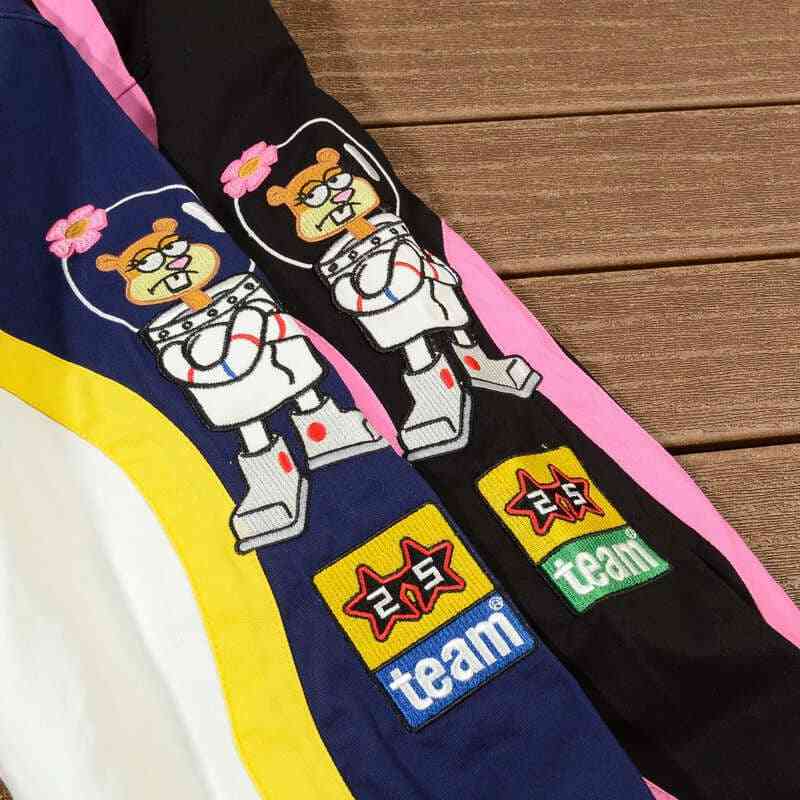 Jaqueta Supreme Jeff Hamilton Racing x Bob Esponja Preta