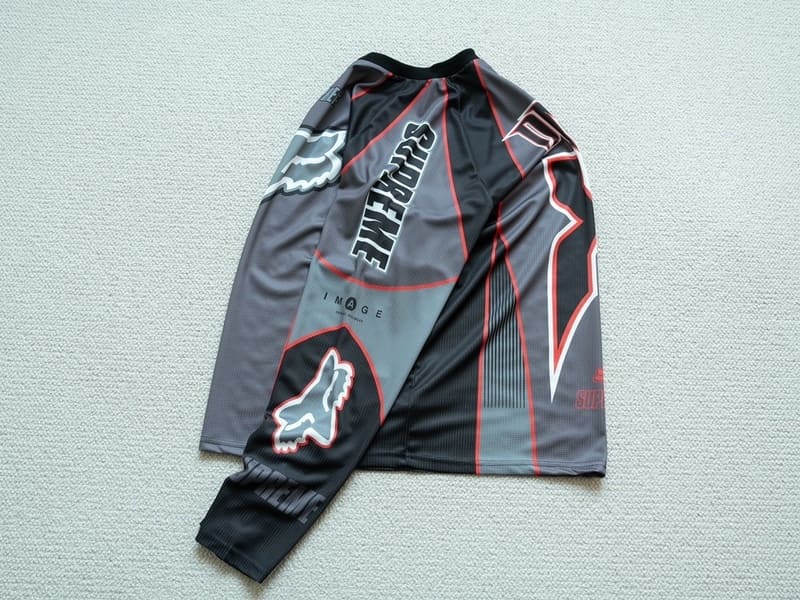 Camisa Fox Racing x Supreme DMX Snow Black