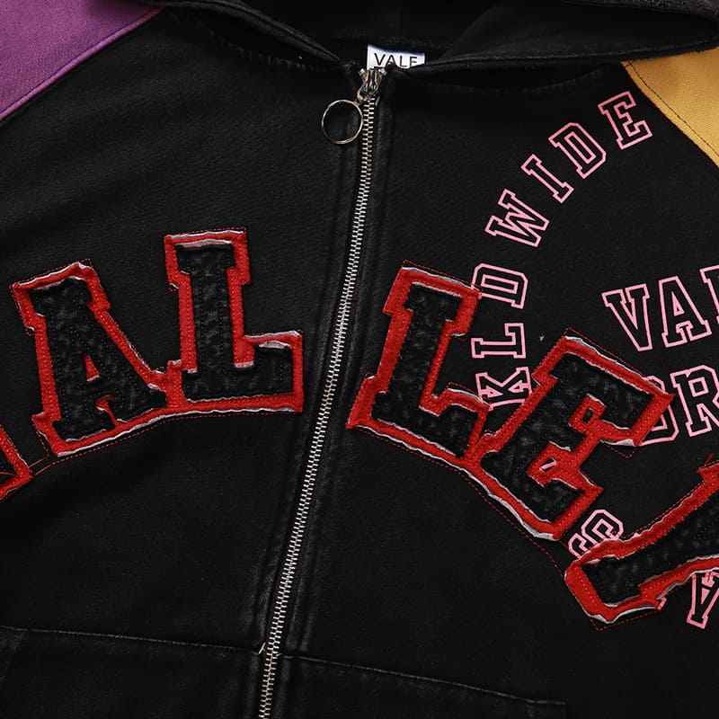 Moletom Vale Forever Crest Zip Purple/Yellow