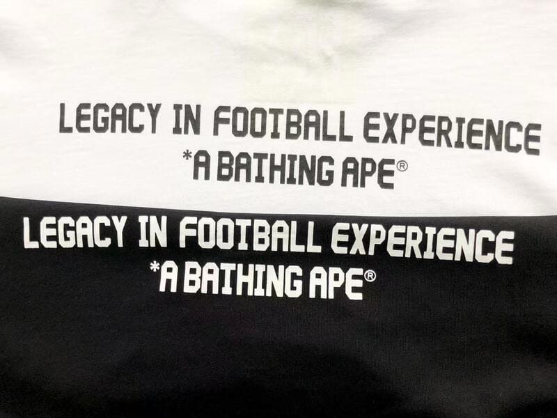 Camiseta BAPE x CR7Life Big Ape Head Preta