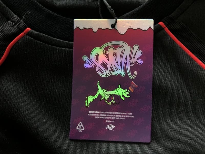 Conjunto Syna World Perforated Perfomance Black Red