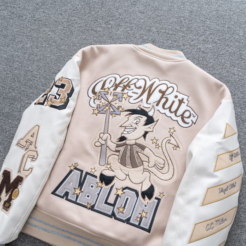 Pronta Entrega - Jaqueta Varsity Off-White x AC Milan
