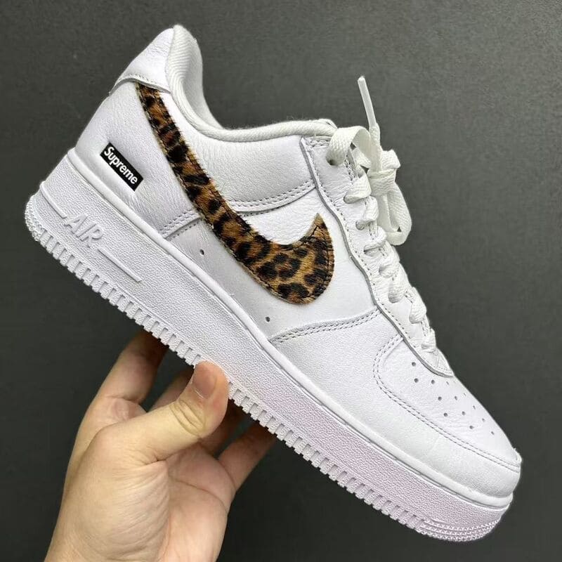 Air Force 1 Low White Cheetah x Supreme x GoodEnough