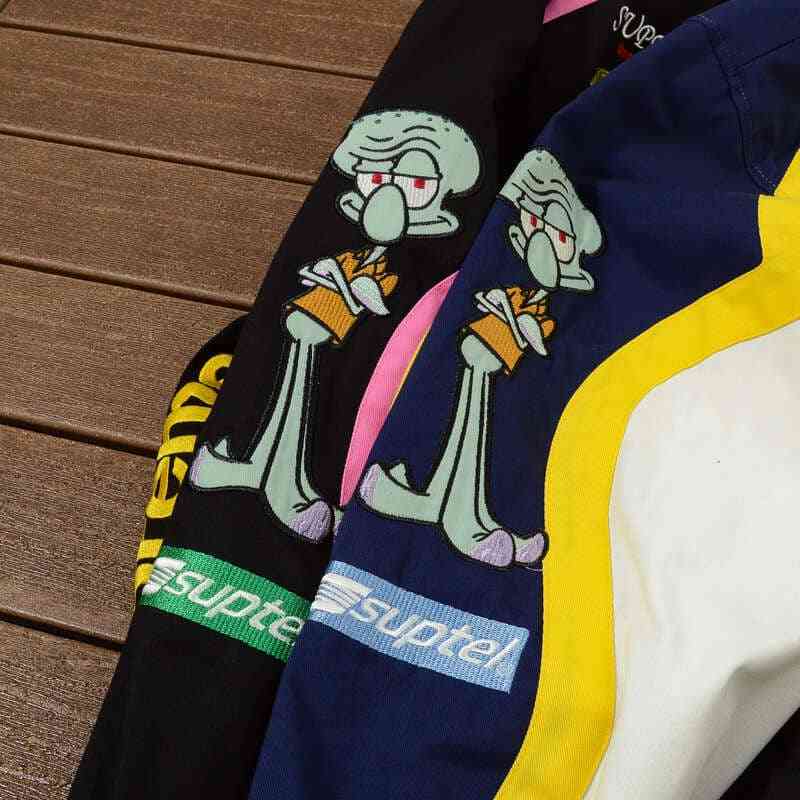 Jaqueta Supreme Jeff Hamilton Racing x Bob Esponja Preta