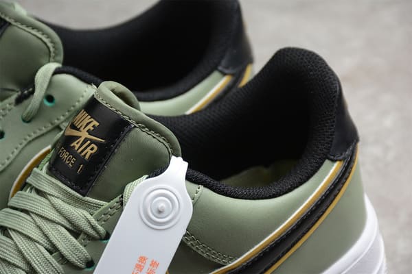 Air Force 1 o Double Swoosh Olive Gold Black