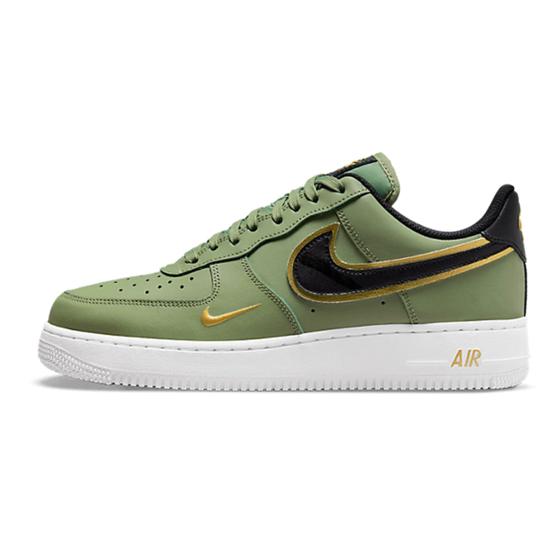 Air Force 1 o Double Swoosh Olive Gold Black