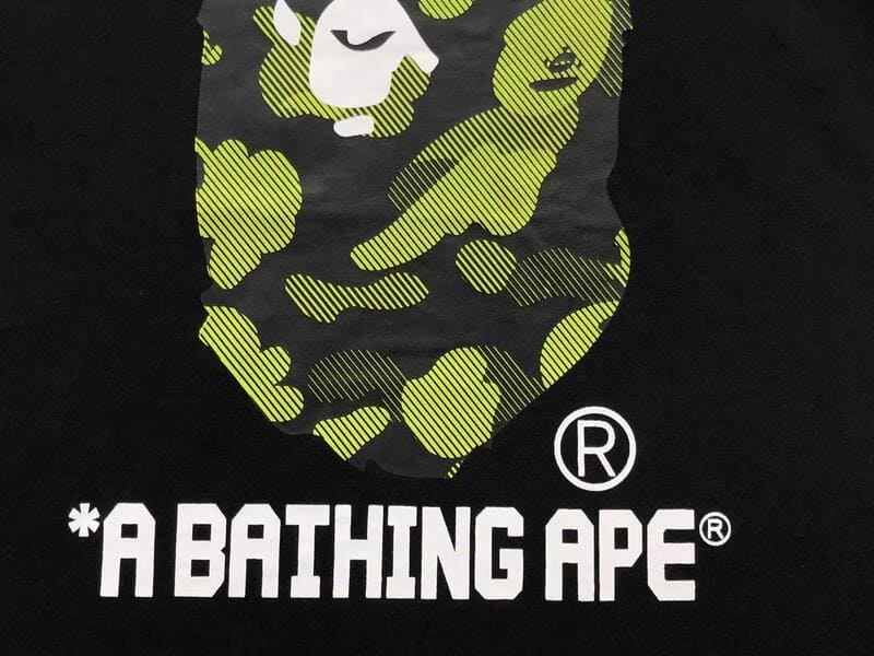 Camiseta BAPE x CR7Life Big Ape Head Preta