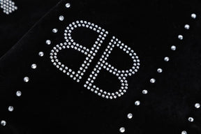 Jaqueta Balenciaga Silver Studs Preta