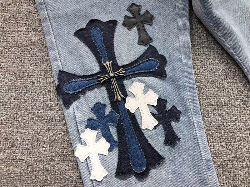 Calça Chrome Hearts Jeans Cross