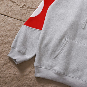 Moletom Supreme Big Logo Jacquard Red Grey