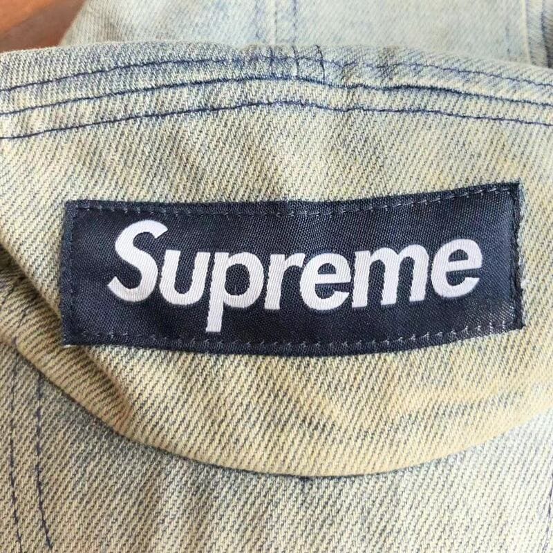 Boné Supreme Washed Chino Twill Camp Blue Jeans