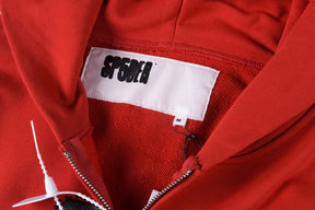 Moletom Sp5der OG Web Studded Zip Red