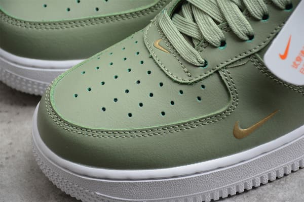 Air Force 1 o Double Swoosh Olive Gold Black