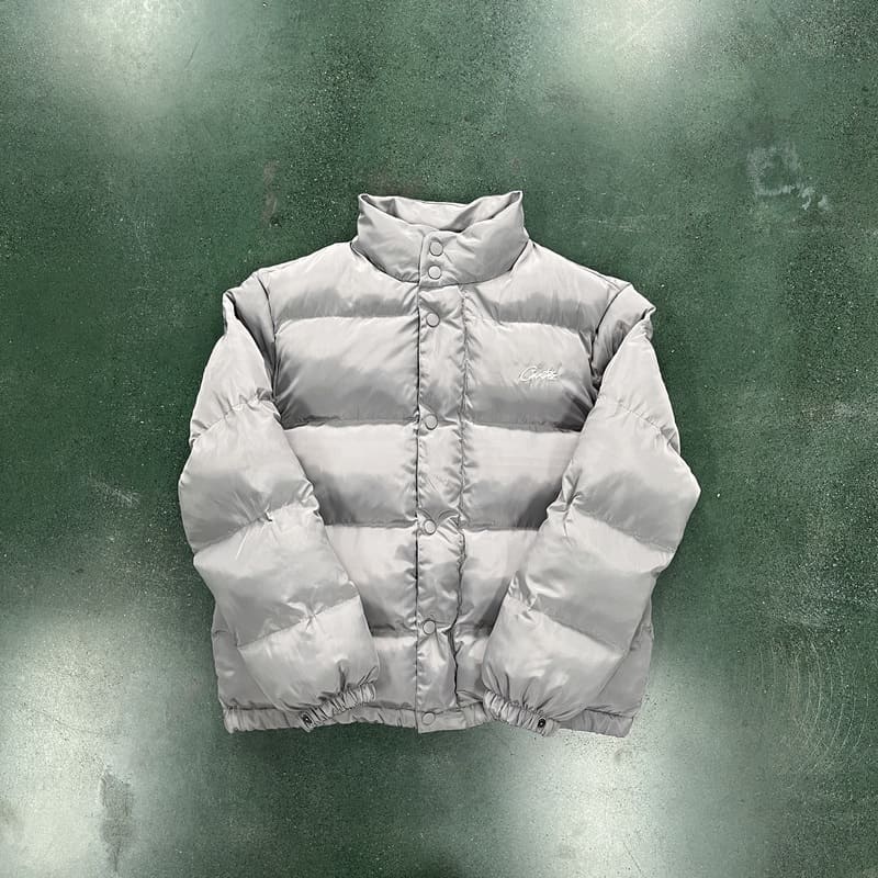 Jaqueta Corteiz Bolo Puffer Silver