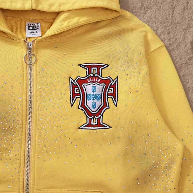 Moletom Vale Forever Sun Custered Zip Yellow