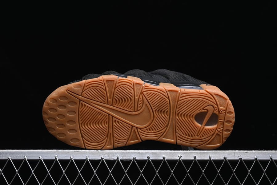 Nike Air More Uptempo Low Black Gum