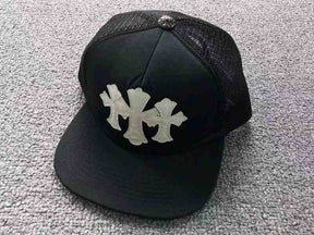 Boné Chrome Hearts Trucker Cemetery Preto/Branco
