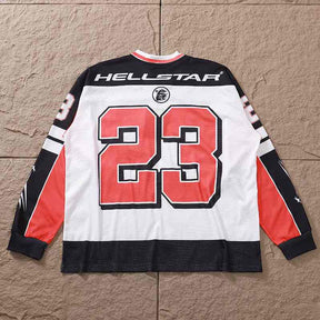 Camisa Hellstar Jersey Long White/Red