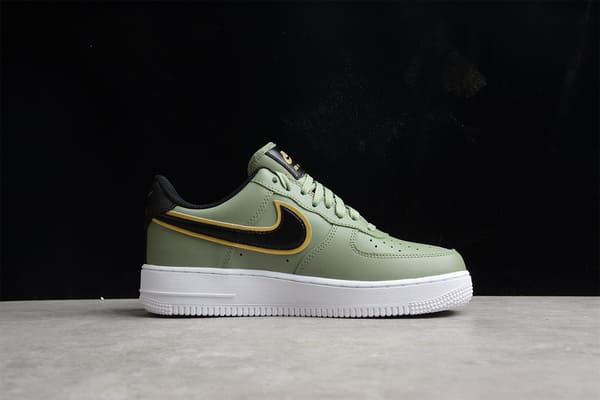 Air Force 1 o Double Swoosh Olive Gold Black