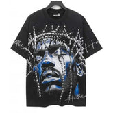 Pronta Entrega - Camiseta Hellstar Cross Angel Preta