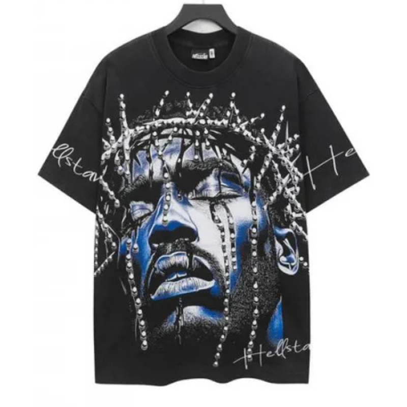 Pronta Entrega - Camiseta Hellstar Cross Angel Preta