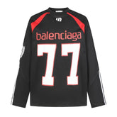 Camisa Balenciaga 77 Logo Preta
