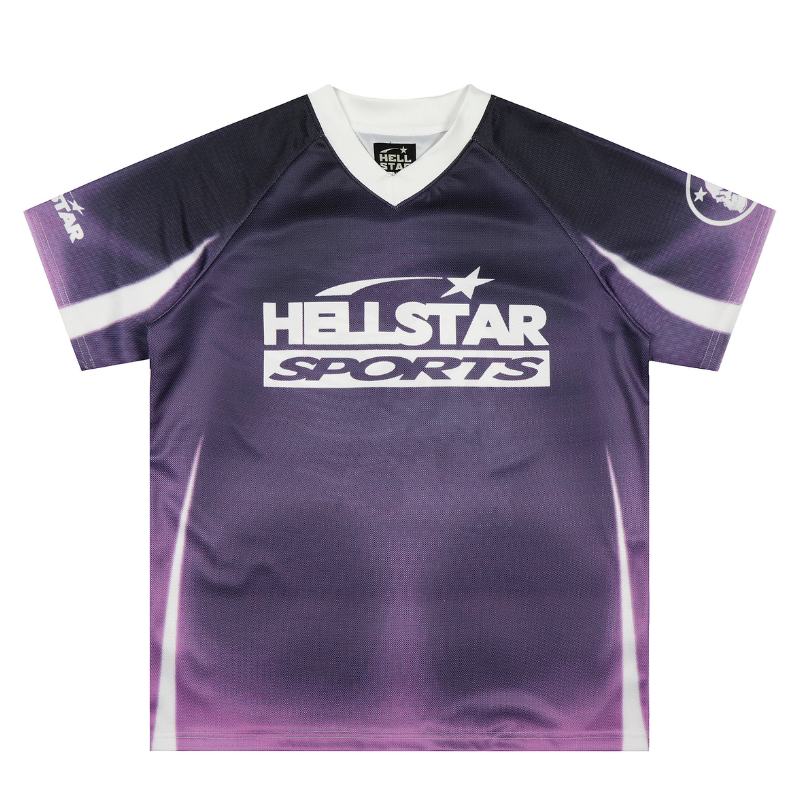 Camiseta Hellstar Jersey Logo Skull Purple
