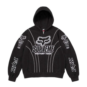 Jaqueta Supreme x Fox Racing Zip Up Hooded Black