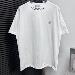 Pronta Entrega - Camiseta Moncler Embroidered Logo Branca