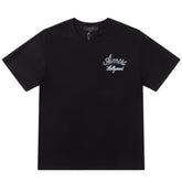 Pronta Entrega - Camiseta Amiri Hollywood Logo Preta