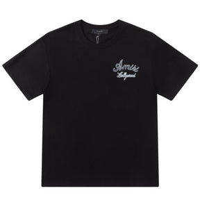 Pronta Entrega - Camiseta Amiri Hollywood Logo Preta