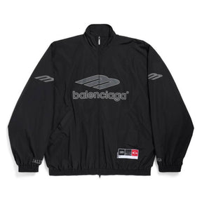 Jaqueta Balenciaga 3B Football Logo Track Preta