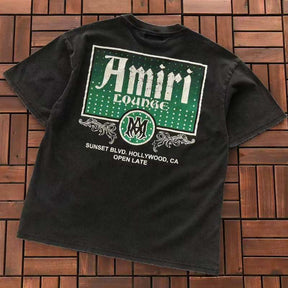 Camiseta Amiri Lounge Vintage Crystal