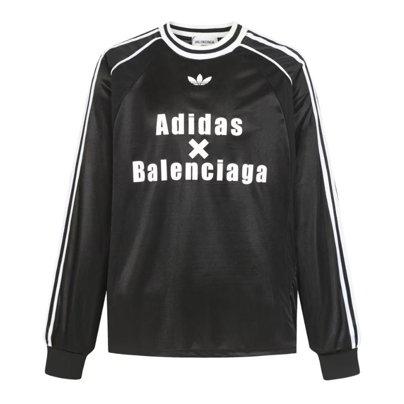 Camisa Balenciaga x Adidas Athletic Jersey Preta
