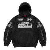 Moletom Supreme Football Zip Up Hooded Black